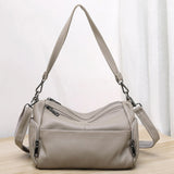 Elegant Genuine Leather Shoulder Bag – Stylish Crossbody & Underarm Mommy Bag hobo
