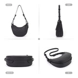 Half moon bag, adjustable shoulder strap crossbody shoulder bag for women, crescent bag, triple use shoulder bag, hobo bag for women,