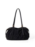 Summer contrasting shoulder bag women, versatile commuter large capacity Boston bag, top handle purse, hobo shoulder purse