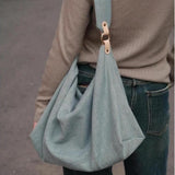 Slouchy purse, summer high capacity commuter shoulder bag, hobo bag denim, tote bag women