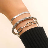 Chain Circle Bracelet Set Fashion Minimalist Niche Design Adjustable Multi-Layer Bracelet