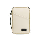 Large capacity passport bag, multi-function document storage bag, PU waterproof travel storage bag, anti-theft tote certificate bag.