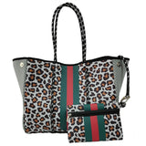 Neoprene Perforated Tote Set – Mother-Child Beach Bag, Water-Resistant Gym & Swim Duffle
