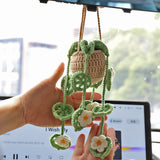 Car plant pendant Car decoration Rearview mirror pendant Creative wool in the car