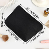 Linen printed cosmetic bag, cosmetic lipstick storage bag, small simple zipper evening clutch bag,