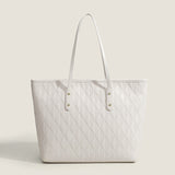 Women top handle purse, large capacity student tote bag, fashion handbag, texture solid color versatile shoulder bag
