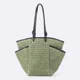 Handwoven Large Tote – Designer Beach Bag, Daily Casual Vacation Purse, Versatile Women's Accessory