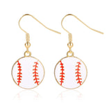 Rhinestone Football & Rugby Earrings for Women - Sparkling Sports Fan Dangle Drop Stud Earrings