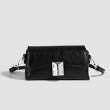 Small shoulder bag for women, retro small square bag for women, versatile shoulder bag, metallic Crossbody bag, simple commuter bag cross body