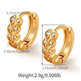 Vintage Zircon Ear Cuff Earring