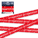 Halloween Warning Strip Tape - Plastic Isolation Decoration Tape for Horror Atmosphere