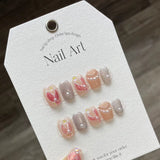 1022- Handmade press on nails fake nails removable