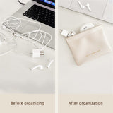 Automatic closing data cable, earphone portable storage bag, lipstick key, cosmetics portable small bag,