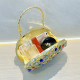 Clutch Purses for Women Evening Bag Nude Purse Luxury Handbag Bride Wallet Glitter Multicolor Rhinestone Bags - AfterAmour