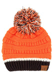 C.C Teal Color Ribbed Beanie With Pom