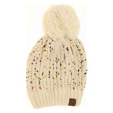 Chenille Confetti Pom C.C Beanie