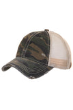 C.C Camouflage Vintage Style Pony Cap