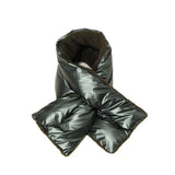 Reversible Puffer Sherpa Pull Through Scarf