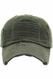 Women's American Flag Vintage Baseball Cap 4th of July