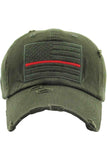 Women's American Flag Vintage Baseball Cap 4th of July