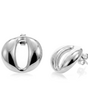 Olivia Sculptural Dome Earrings Gold