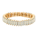 Rectangle Stone Stretch Evening Bracelet