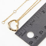 Open Heart Pendant Necklace
