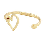 Open Metal Heart Hook Bracelet
