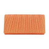 Pleated Shimmery Evening Clutch Crossbody Bag