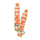TENNIS Beaded Message Dangle Earrings