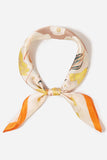 Floral Pattern Blocks Bandana Summer Scarf