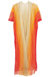 Two Tone Lurex Kimono