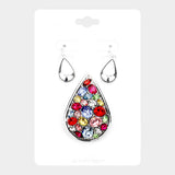 Multi Stone Teardrop Magnetic Pendant Set
