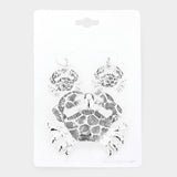 Textured Crab Pendant Set