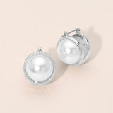 Vintage Pearl Pin Catch Earrings