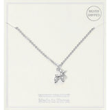 Silver Dipped Balloon Dog Pendant Necklace