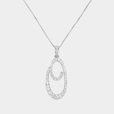 -O- CZ Initial Monogram Pendant Necklace