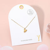 -Y- Stainless Steel Monogram Pendant Necklace