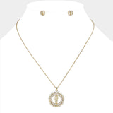 Stainless Steel CZ Stone Paved San Judas Tadeo Pendant Necklace