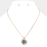 "Faith Strength Courage" Angel Pendant necklace