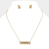 "Take pride" Message Pendant Necklace