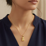 14K Gold Dipped Bulldog Pendant Necklace