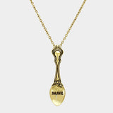 BRAVE _ Classic Pattern Spoon Pendant Necklace