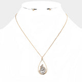 Antique Metal Mermaid Pendant Necklace