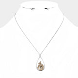 Antique Metal Mermaid Pendant Necklace