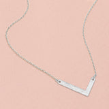 -L- White Gold Dipped Initial Monogram Pendant Necklace