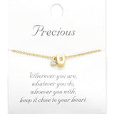 -U- Monogram Initial Pendant Necklace