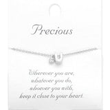 -U- Initial Monogram Pendant Necklace