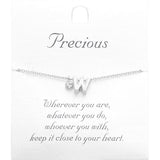 -W- Monogram Monogram Initial Pendant Necklace