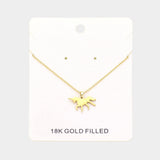 18K Gold Filled Unicorn Pendant Necklace